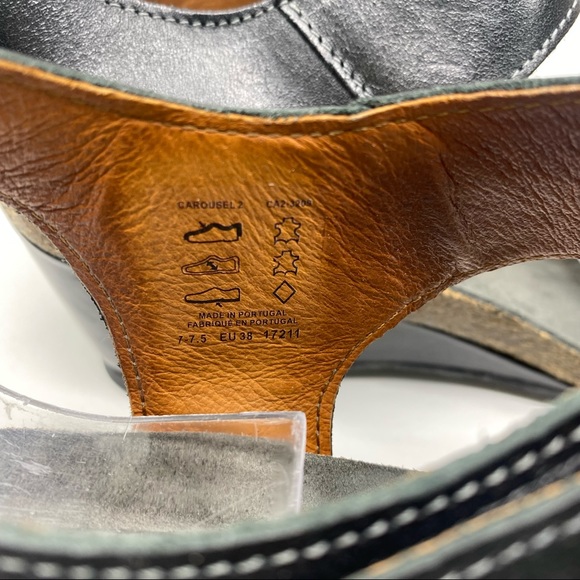 Tao's Carousel 2 Black Wedge Heel Sandal - Picture 4 of 6